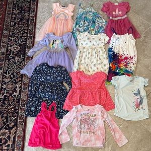 Girls  5T dresses and shirts
